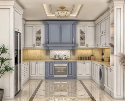 کابینت ممبران سفید-طوسی